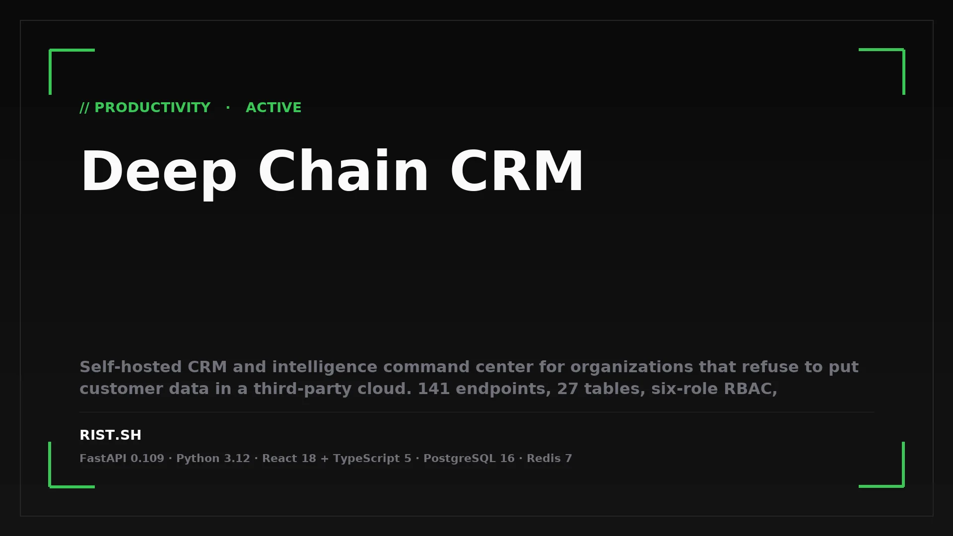 Deep Chain CRM