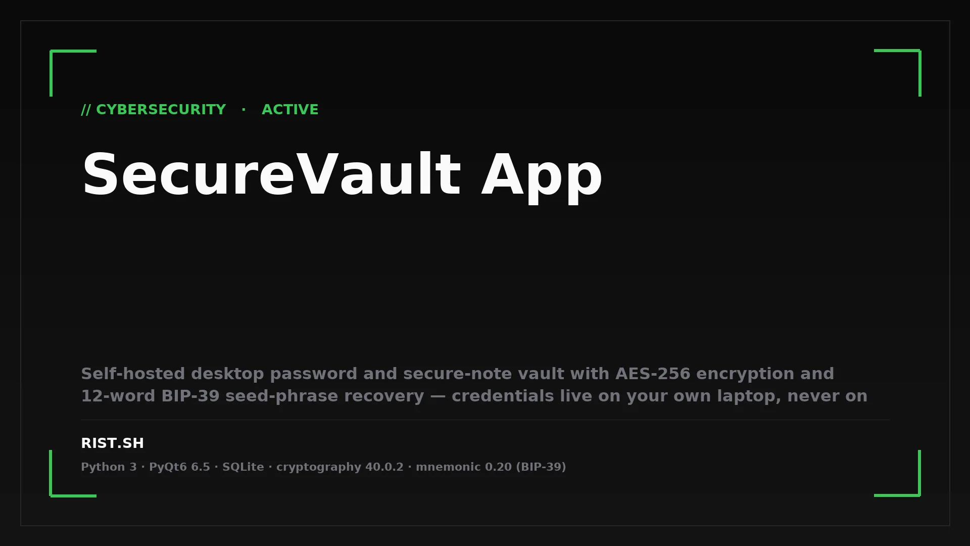 SecureVault App