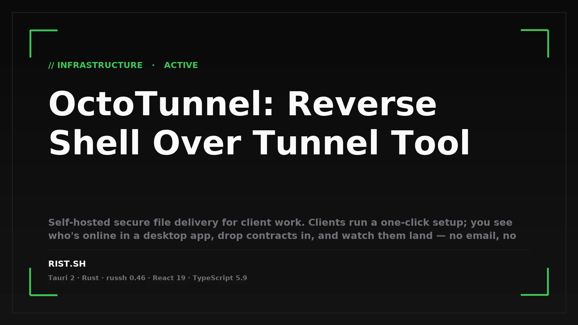 OctoTunnel: Reverse Shell Over Tunnel Tool