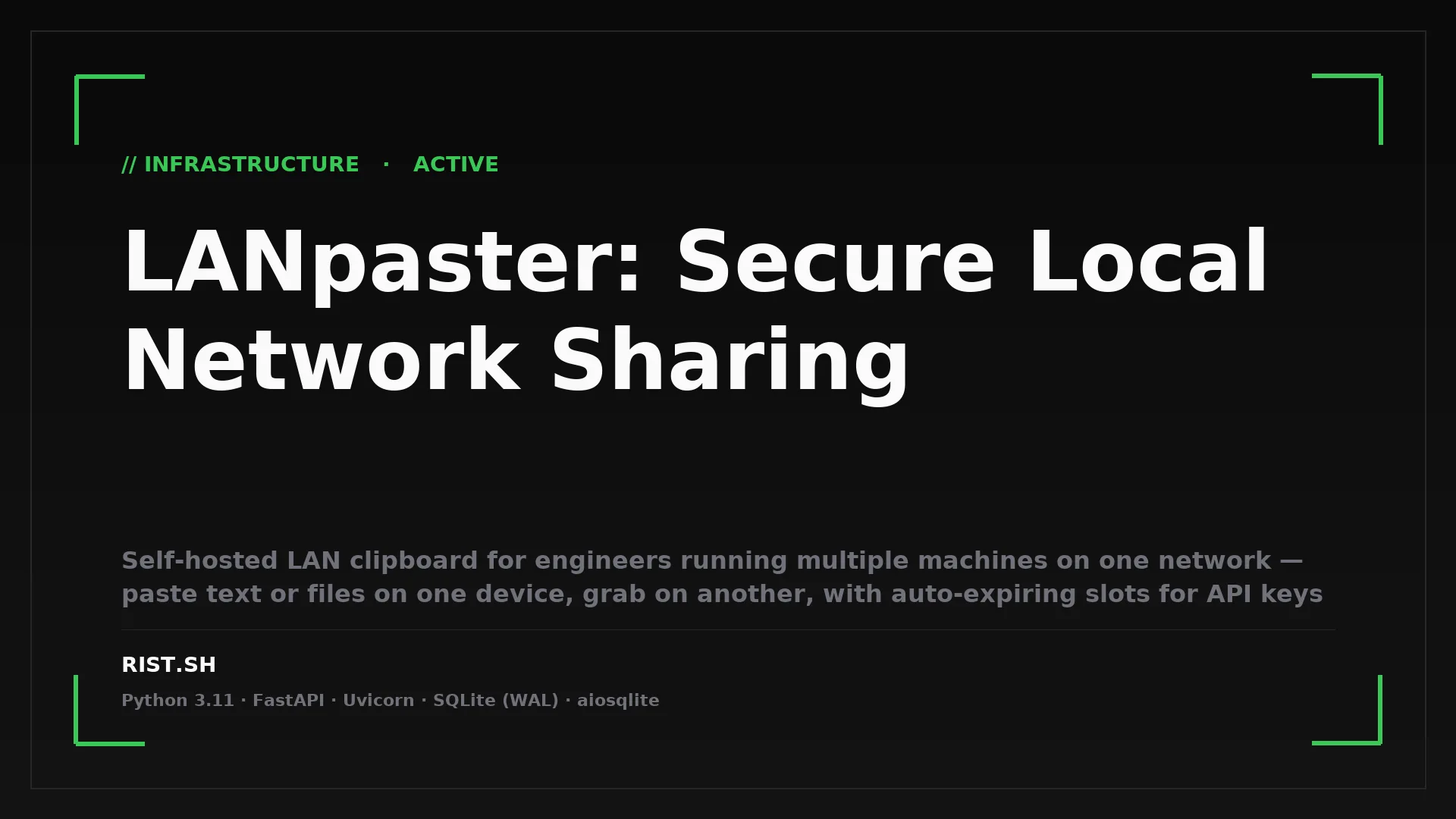 LANpaster: Secure Local Network Sharing